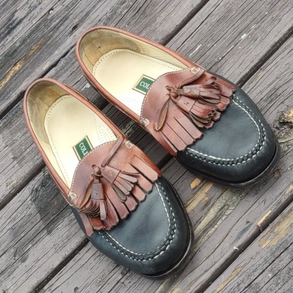 Cole Haan Country Black Brown Kiltie Pinch Tassel Loafers shoes Men\'s US 11 D main image 9